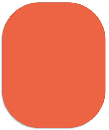 LF LOIAAFEL Mouse Mat, Non-Slip Orange Small Mouse Mat, Mini Mousepads Cute, Rubber Mouse Pads Portable 18cm x 15cm, 2mm Thick for Working Home Desk Organiser