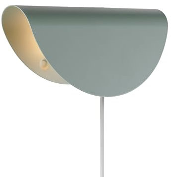 Nordlux Model 2110 Wandleuchte Grün – Retro Wandlampe mit E14 Fassung, IP20, 150 cm Kabel, für Wohnzimmer, Schlafzimmer & Flur