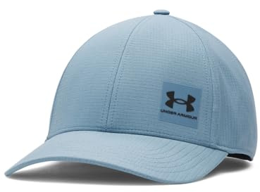 Under Armour Men's Iso-chill ArmourVent Stretch Fit Hat, (418) Blue Smoke / / Black, S-M