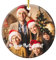 DPDP Personalisierte Weihnachtsbaumkugeln mit Foto für Familie, 2024 Weihnachtskugeln mit individuellem Design, Personalisierte Freunde, Partner, Familie