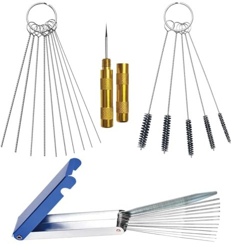 Reinigungs Set für Vergaser, Schmutzentferner Kohlenstoff Reinigungswerkzeug Kits für Motorrad ATV Welder, Vergaser Kohlenstoff Schmutzentferner, Schärfswerkzeug-Kits für Motorrad, Moped, Vergaser