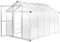 qohoio Serre Aluminium 302x190x195 cm 11,19 m³ Carport Abri Voiture,Serre Tunnel
