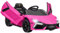 AIYAPLAY Lamborghini Revuelto Licensed Kid Electric Car, 12V Kids Electric Ride On with Butterfly Doors, Suspension, Remote Control, LED Lights, Horn, USB, MP3 for 3-5 Years, Pink