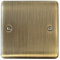 Antique Brass Single Blank Plate - BAB41