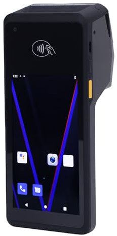 Barcode -Scanner, 5,0 -Zoll -Touchscreen -Handheld -Scanner 58mm Quittungsdrucker 5G WiFi NFC für Food Trucks Cafes Restaurants mit Android 11