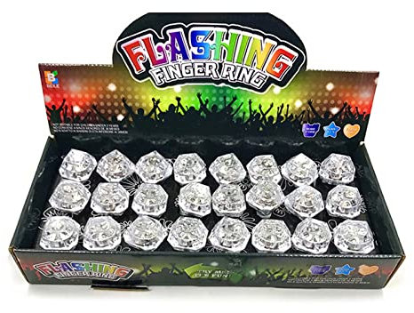 Pocoiau Blinkende LED Ringe Licht Up Spielzeug 24-teilige Glühfinger Leuchten Für Halloween Geburtstag Raves Party Bevorzugt Klassenzimmerpreise