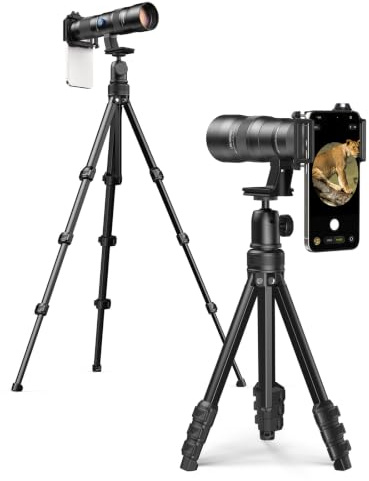 MIAO LAB 20-60X Zoom Telephoto Lens, High Power Telephoto Mobile Cell Phone Lens with Tripod & Universal Phone Clip, for iPhone 16/15/14/13 Series, Samsung, Android Phone and Most Smartphone