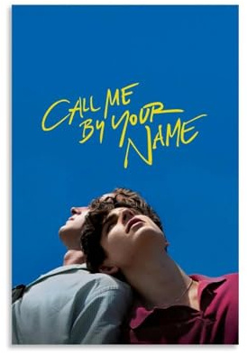JDHUOXIAO Wandposter Call Me by Your Name, ästhetisches Cover-Poster, Designgemälde für Wohnzimmer, Schlafzimmer, 30 x 45 cm, ungerahmter Stil