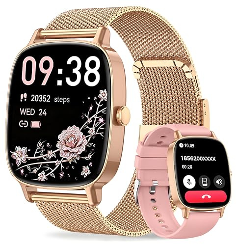 coioc Montre connectée Femme avec Appel Bluetooth,
