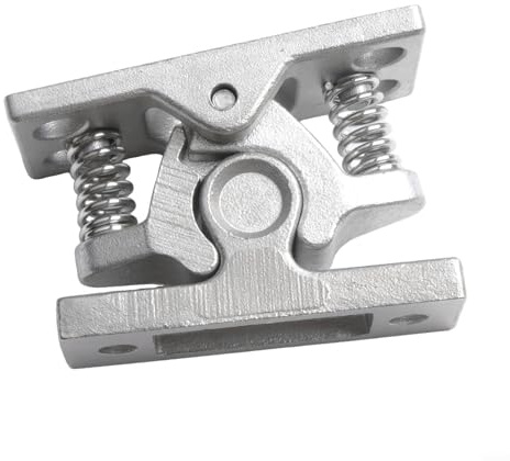 Doppelroll-Türschnäpper mit federbelastetem Verriegelungsmechanismus für Wohnmobil, Boot, Wohnmobil, Anhänger, Schrank, Tor, sicherer Verschluss (Edelstahl)
