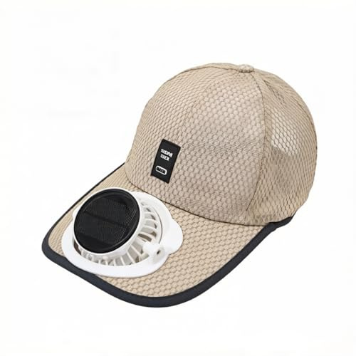 Solar Fan Hat with USB Charging | Breathable Cooling Cap, Heat Resistant, UV Protection, Unisex Summer Sun Hat