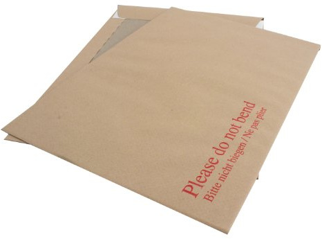 Q-Connect C4 Envelopes Board Back Peel and Seal 115gsm Manilla (Pack of 10)
