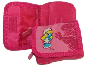 alles-meine.de GmbH Geldbörse Schlumpfine rosa pink Geldbeutel Portemonnaie Kinder Geldtasche Geld