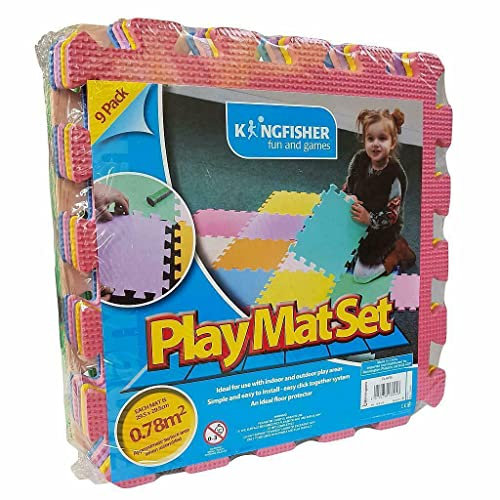 King Fisher PLAYM Multi-Colour Play Mat Set (9-Piece)