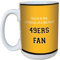 Lm44761 49ers College Basketball Keramiktasse mit Henkel in voller Größe, 425 ml