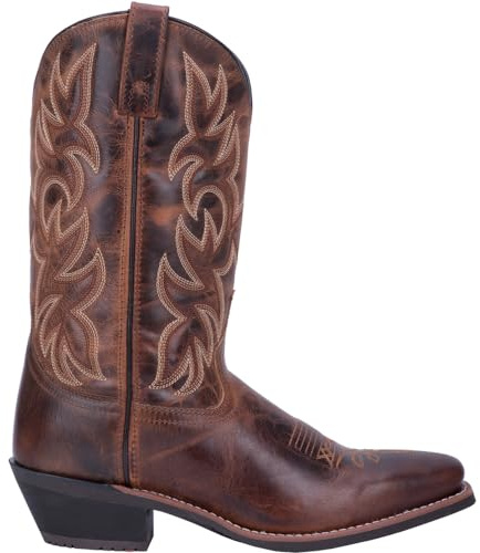 Laredo Mens Breakout Square Toe Pull On Casual Boots Mid Calf - Brown - Size 8.5 D