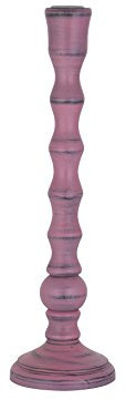 greemotion Bougeoir Décoratif en Bois, Bougeoir de Table, Chandelier du Style Vintage, pour Bougies de Ø env. 2,1 cm, Ø env. 9 cm, Hauteur env. 30,5 cm, Rose