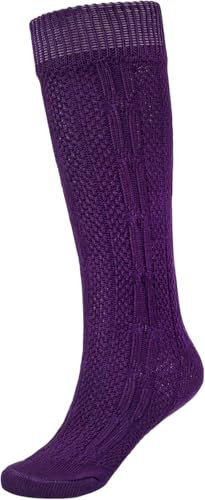 Gaudi-Leathers Herren GL6000 Trachtenstrümpfe, Lila Gr. 47