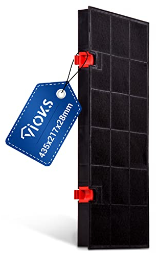 VIOKS Kohlefilter für Dunstabzugshauben Ersatz für AEG 9029801207 Typ 150 - Aktivkohlefilter Dunstabzugshaube 435x217x28mm - Filter für Dunstabzugshaube von AEG Bаuknecht Bosch Elеctrolux Neff