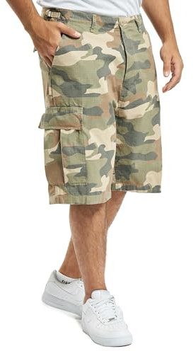 Brandit BDU Ripstop Shorts, Farbe: Light.woodlan, Größe: XXL