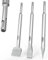 FAMEX 8357-3 SDS Plus Meißel Set aus hochlegiertem Stahl - Fliesenmeißel abgewinkelt, Flachmeißel, Spitzmeißel - 3-teilig