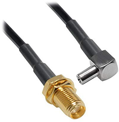 Bolwins E35S TS9 Stecker auf SMA Buchse Kabel, Abgewinkelt – WLAN Antenne Verlängerungskabel für externe Antenne, Kompatibel mit Router 4G LTE