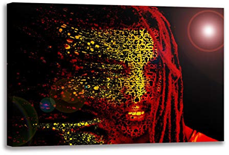 Five-Seller Bob Marley Maske Kunst Ölgemälde Auf Leinwand Wandkunst Poster Und Drucke Abstrakte Kunstwerke Wandschmuck Bilder Für Wohnzimmer Wohnkultur (1,50x70 cm-ohne Rahmen)
