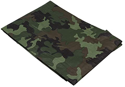 Kombi Bâche Camouflage 2,7 x 4 m Bâche Couverture Polyéthylène PE Double Laminage Imperméable Oeillets Jardin Nautique Piscine Voiture Camion Anti-déchirure
