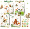 JeVenis 12PCS Woodland Animals Party Favor Taschen Woodland Animals Geburtstagsparty Supplies Woodland Animals Geburtstagsdekoration Woodland Animals Party Geschenktaschen Woodland Goodie Bags