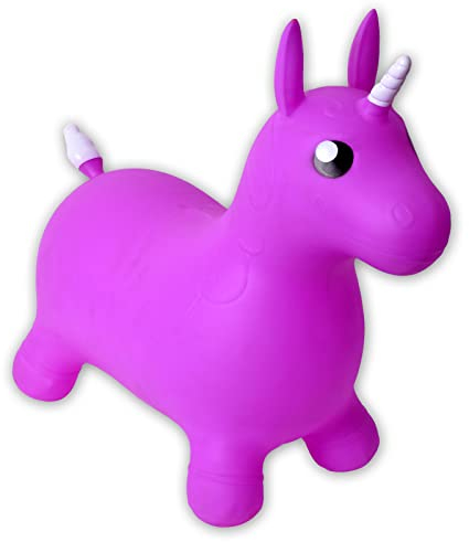 TE-Trend B-Ware - Giocattolo a forma di unicorno, per cavalli, con corno bianco e coda, colore: viola