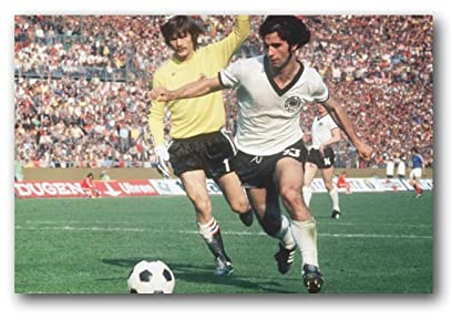 Enartly Leinwand Malerei Bild Gerd Muller Retro Schwarz-Weiß-Gedenk-Deutsche Fußball-Legende (3) Schlafzimmer-Heimdekoration hängende Bildposter 60x90cm Kein Rahmen