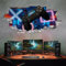 tjapalo® p52 Gamer Wandtattoo Teenager Kinderzimmer Name Bild gamer Wandbild gaming Wandtattoo Gamer mit Name personalisiert Gaming Deko, Größe: B64xH30cm