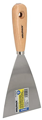 Spatel mit Holzgriff, Klinge 100 mm.