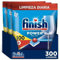 Finish Powerball Power All in 1 Pastillas para el lavavajillas Limón, Megapack 300 pastillas (3 bolsas de 100 pastillas)