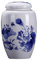 Healvian Thé en Céramique Bleu Décor Bocaux De Stockage avec Couvercles Bleu Thé Bouilloire Bocaux De Stockage des Aliments en Céramique Pot De Stockage des Aliments Pots De Stockage De