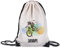 GRAZDesign Turnbeutel Kinder mit Namen personalisiert aus Polyester | Naturfarben | Rucksack | Sportbeutel | Gymbag | Wäschebeutel | Kinder Geschenk (Mountainbike)