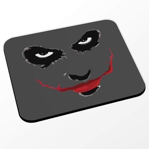 Fabulous Tapis de Souris Noir - Joker Clown Halloween Peur Horreur Film - (Dimensions 24 x 20 cm)