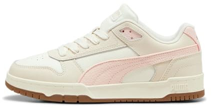 PUMA Unisex RBD Game Low Sneaker, Alpine Snow-Island Pink-Frosted Ivory, 42.5 EU