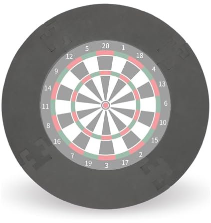 Holdfiturn Dartboard Protective Ring - PU Dart Target Surround for Standard Size Dartboards - Wall and Object Dart Damage Prevention for All Standard Size Dartboards