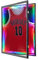 Grintus Jersey-Rahmen-Vitrine, abschließbar mit bunten LED-Lichtern, Schaukasten für Trikot-Display mit 98 % UV-Schutz, Acryl und Aufhänger für Baseball, Basketball, Fußball, Hockey, Sportshirt,