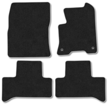 Mercedes EQA (2021+) Carpet Car Mats | Grey Edge Trim Tailored Fit Floor Mats Full Coverage Protection Accessories Easy Clean Anti Slip Made in the UK
