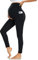 Nlieanuc Legging Grossesse Femme Taille Haute Leggings Maternité avec Poches Opaque Pantalon Grossesse Femme Vetement Enceinte