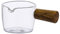 Saucer Italian Milk Cup Heat-resistant Glass Coffee Cup with Handle Mini Creamer Pot Creative Seasoning Cup Suitable for Dining Establishments Dish(B)