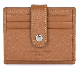 LANCASTER Porte cartes Ref 170-32 Camel 10 * 8,5 * 1,5