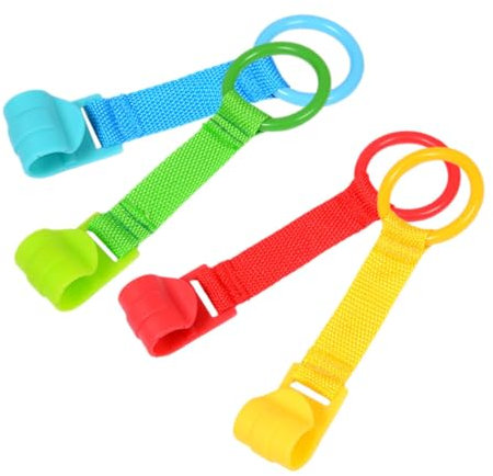 GARVALON 4stücke Pull Up Ringe Für Bett Hand Zugringe Für Kleinkinder Sicherheits-hilfsmittel Zum Stehen Geeignet Für Junge Mädchen Und Laufställe