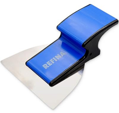 REFINA SUPERSKIM Mini Plastering Spatula for Drywall & Airless Plasters - 5 (120mm) Flexible Skimming Spatula w/ 0.3mm Stainless Steel Blade & Ergonomic ‘Z’ Handle - Finishing & Plastering Tools