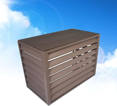 KHLMSRXJ Externe Klimaanlagenabdeckung aus Aluminium, Abdeckung für Mini-Split-Klimaanlage, Kühlerabdeckung für Klimaanlage, Abdeckung für Außenklimaanlage, Gilt für Außengeräte der Klimaan