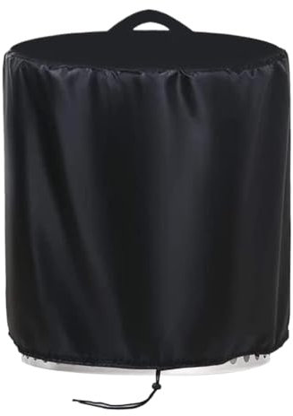 Runde Feuerstelle Abdeckung Wasserdichte Feuerstelle Abdeckung Robuste Kamin-Schutzkappe Staubdichter Feuerkorb Schutz für Garten