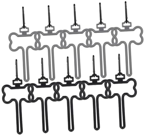 HYTROVE 10stücke Hundekotbeutelhalter Aus Robustem Material Einfacher Tragetaschenclip Für Haustier Kotbeutel Geruchsvermeidend Vielseitig Für Leinenbefestigung Für Spaziergänge Im Freien