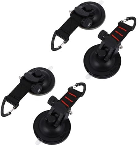 HEMOTON 4 Stück Multifunktionale Saugnapf Haken Starke Outdoor Befestigung für Zelte Autos und Sonnensegel Leicht zu Reinigen und Installieren